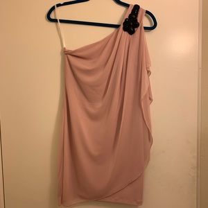 One shoulder cocktail dress